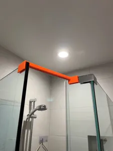 Glass Shower Door Stand