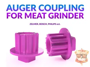 AUGER COUPLING FOR MEAT GRINDER
