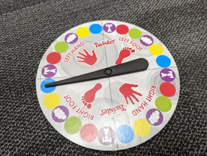 Twister Game Spinner Pin
