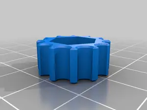 Knurled Cap for 1/4" Hex Head Bolt