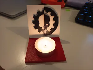 Adeptus Mechanicus Omnissiah shrine (candle holder)
