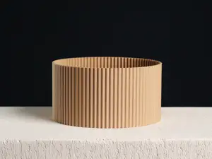 Ribbed Bowl Planter, Vase Mode Plant Pot
