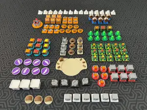 Root Board Game 3D Buildings and Tokens (Every Expansion Including Marauder + Hirelings, Multicolor)