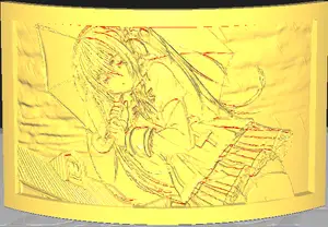Anime Girl Lithophane