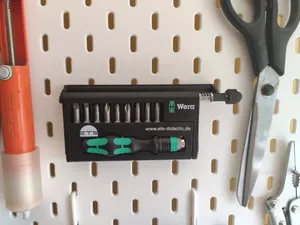 Skadis mount for Wera Kompakt 10 or Wera Kompakt 12
