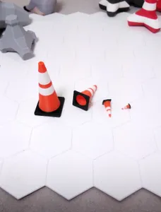 Tricolor Traffic Cone