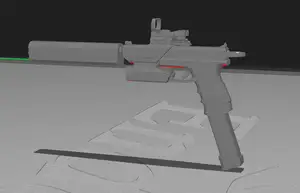 Metro Glock 18 For 1/144 Mecha Model Kits