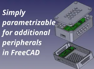 Raspberry Pi Pico 2 W/H parametric enclosure / case