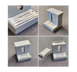 Cotton Swab Dispenser with Lid