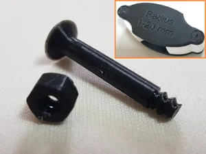 Plastic Bolt & Nut For Radius Gauge