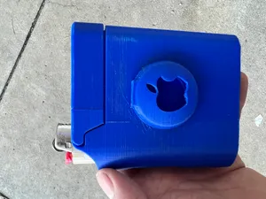 Cigarette and lighter case with air tag holder