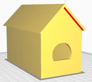 mouse bait box with pointed roof