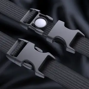 Duffle Bag Buckle with Secret AirTag Compartment (Keeps your AirTag hidden from Thieves)