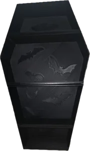 Coffin with Bats