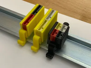 Screw and DIN rail mounts for Wago 243-x04 and 243-x08 KNX connectors