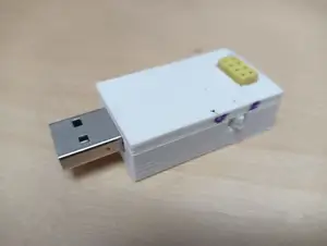 CH340 USB ESP01 programmer with switch