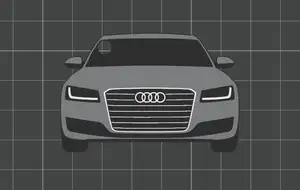 Car Keychain - Audi A8 (gen. D4)