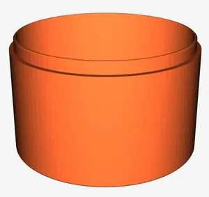 Round container with lid