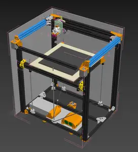 M-Bot, 400x300x400mm Build Volume, 3 leadscrews, Titan Aero direct drive, IR-bed leveling