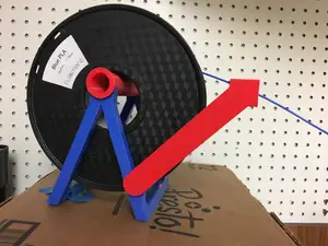 Filament Roller with Adjustable Arm for Oiler