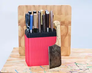 XL universal knife block - condensed knife slots (vase mode)