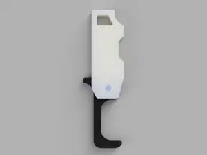 Door hook, button presser with enclosure MK2 (No touching tool)