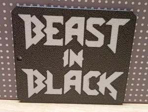 Beast in Black keychain & coaster