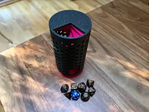 Contemporary Dice Tower & Compact Storage Solution