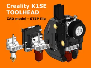 Creality K1 SE toolhead (CAD model)