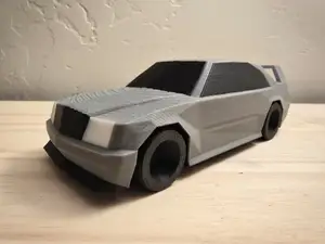Low Poly Mercedes 190 E 2.5-16 Evolution II