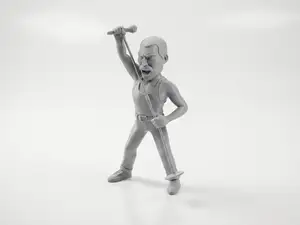 Freddie Mercury Figurine Musician 3D Printable