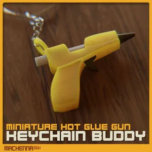 Hot Glue Gun Keychain Buddy