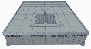 Mobile Launch Platform MLP Railing and Rain Gutter add-ons