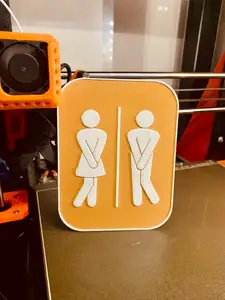 Toilet sign