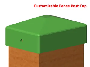 Fence Post Cap, Customizable
