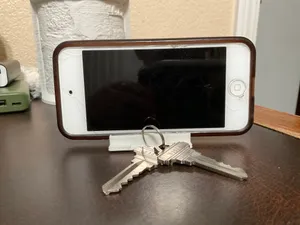 Universal iPhone key chain stand