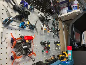 Peg board Drone mount: Updated