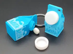Milk box for keeping lactase pills