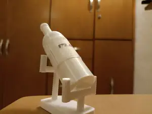 Desk Wine Bottle with Stand and Label
