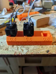 BambuLab Carbon X1 Nozzle Holders 0.2 to 0.8 Bambu Lab
