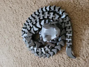 Flexible Snake with Hole For String (Cat Toy)