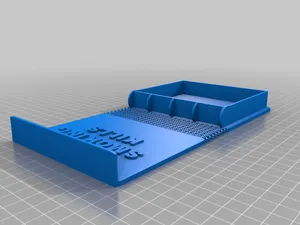 Print-in-place Cigars Box with fabric hinge cover and easy lock
