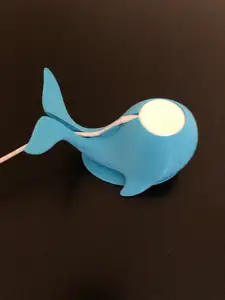 Pinksie the Whale Apple Watch Charger with hidden Apple Logo Box