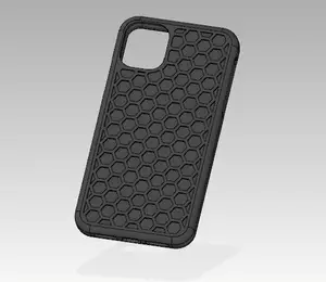 iPhone 11 TPU case hex pattern
