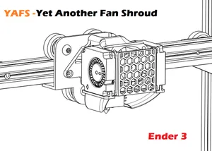 YAFS - Yet Another Fan Shroud for Ender 3 (Work in progress)