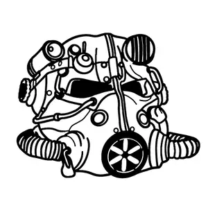 Fallout 4 T-60 Helmet — DXF Laser Cut File