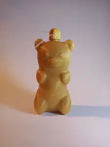 Print-in-Place Gummy Bear Keychain With Opening Latch and Rotating Key Ring Attachment