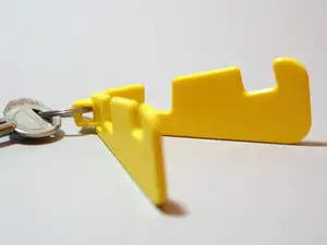 Foldable phone stand keyring