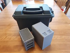 50Cal and 30Cal Ammo Can / Box 22LR bulk storage trays and boxes