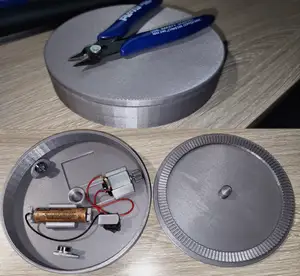 Compact rotating platform project- 14cm wide x 2.5cm tall